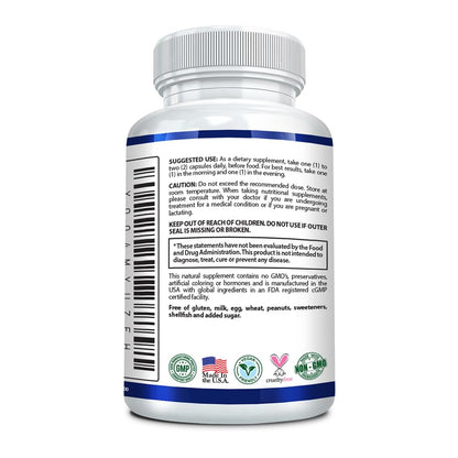 Research Verified Nattokinase 4000 FU – Circulatory Support – BioPerine – No Vitamin K2 – 60 Capsules