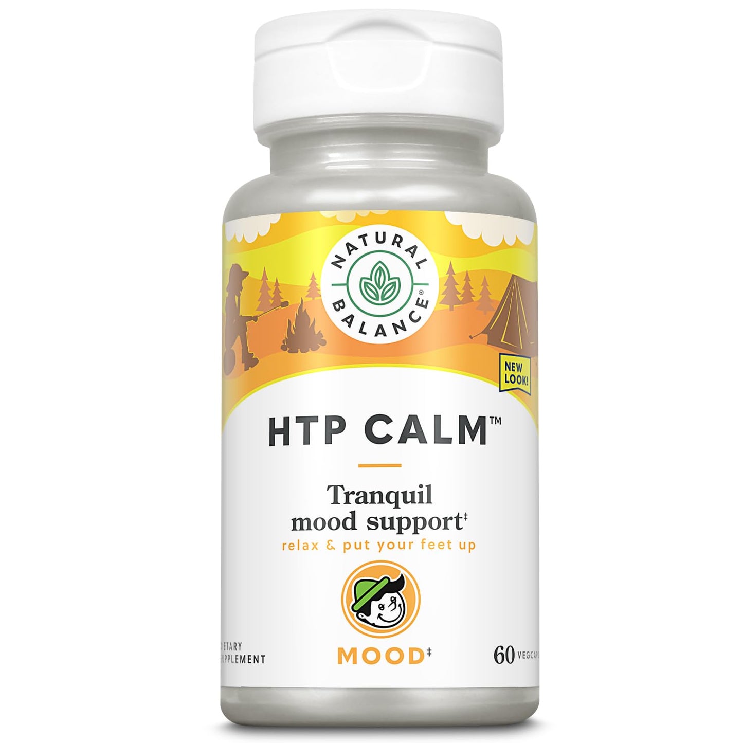 Natural Balance HTP Calm – Herbal Mood & Stress Support | 60 Caps