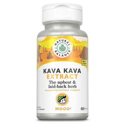 Natural Balance Kava Kava Root Extract – 70mg Kavalactones, 60 Vegetarian Capsules