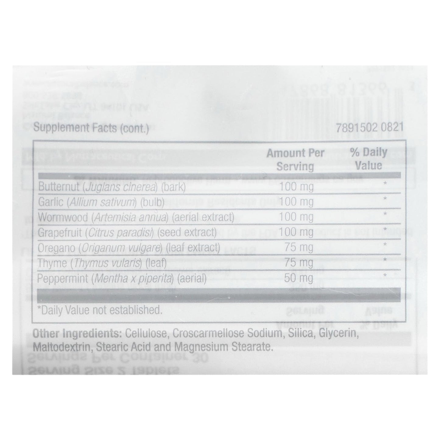 Natural Balance Parazide Clenz 60ct | Nutritive Support for Health Cleansing