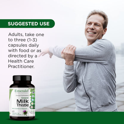 Emerald Labs European Milk Thistle – Organic Liver Health & Energy (60 Veg Capsules)