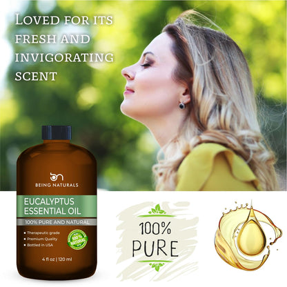 Eucalyptus Essential Oil - 4 fl oz | 100% Pure & Natural with Glass Dropper – Premium Eucalyptus Oil