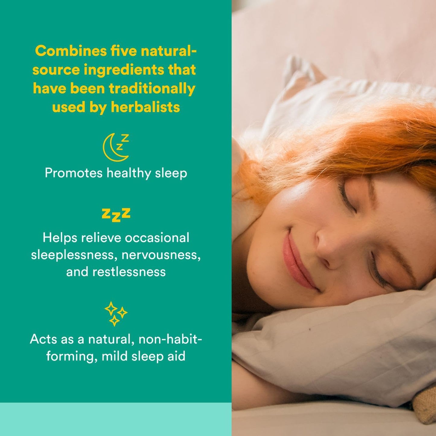 Natural Factors 3 Brains – Best Sleep Support, Relaxation & Restful Sleep – Vegan, 90 Capsules