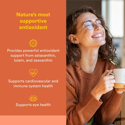 NATURAL FACTORS Astaxanthin Plus 4Mg, 60 CT | Eye Health & Immunity