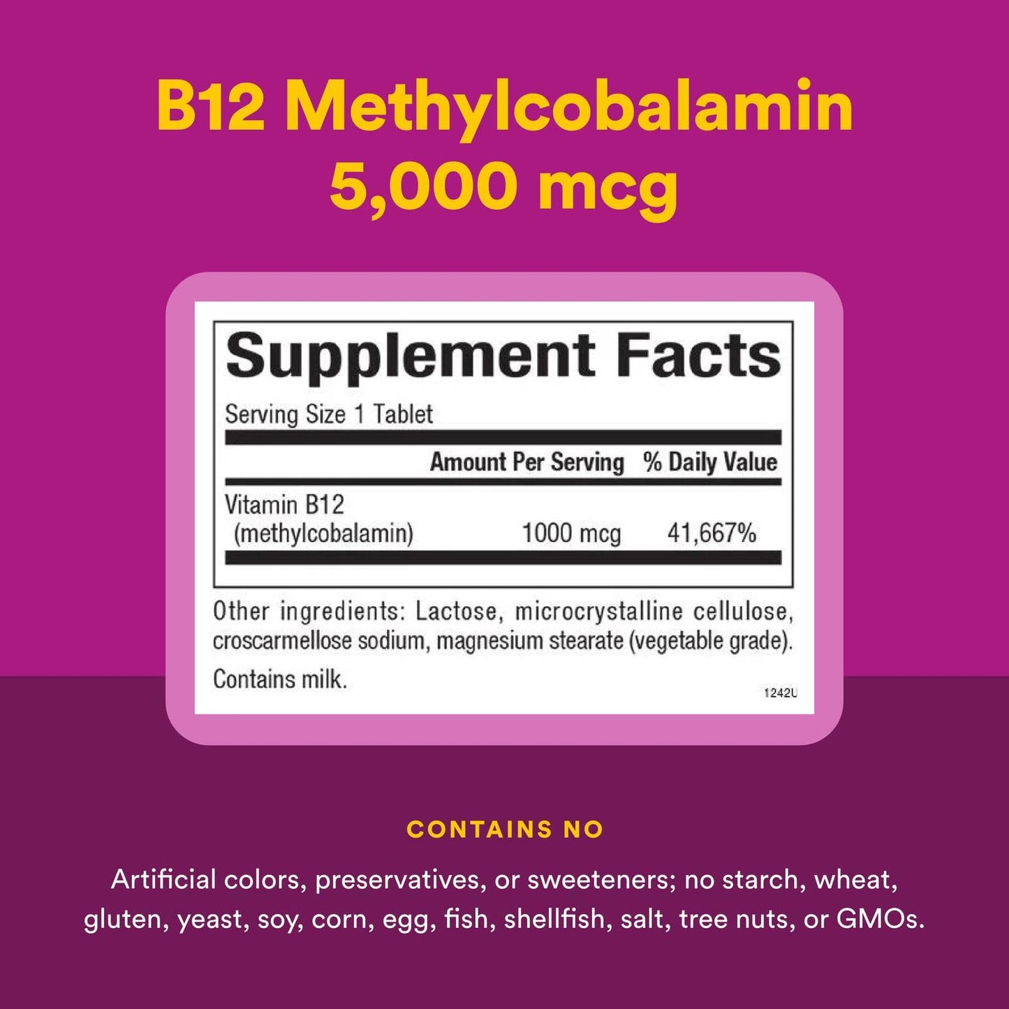 Natural Factors Vitamin B12 Methylcobalamin 1000 mcg – Chewable, Energy & Immune Support