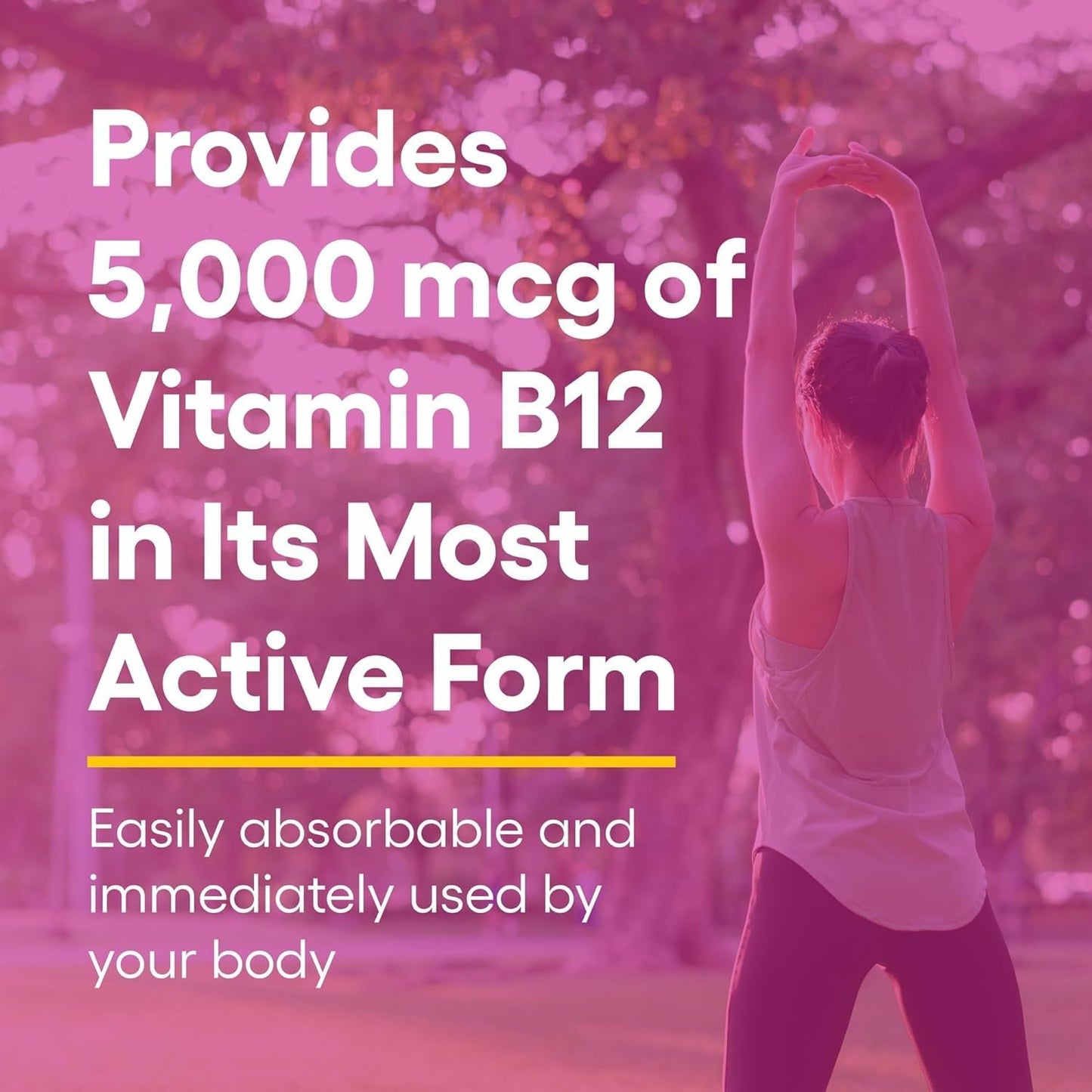 Natural Factors Vitamin B12 Methylcobalamin 5000 mcg – Chewable, Energy & Immune Support (60 tabs)