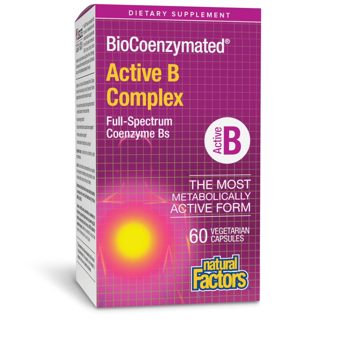 Natural Factors BioCoenzymated Active B Complex – 60 Capsules (60 Servings)