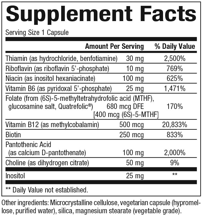 Natural Factors BioCoenzymated Active B Complex – 60 Capsules (60 Servings)