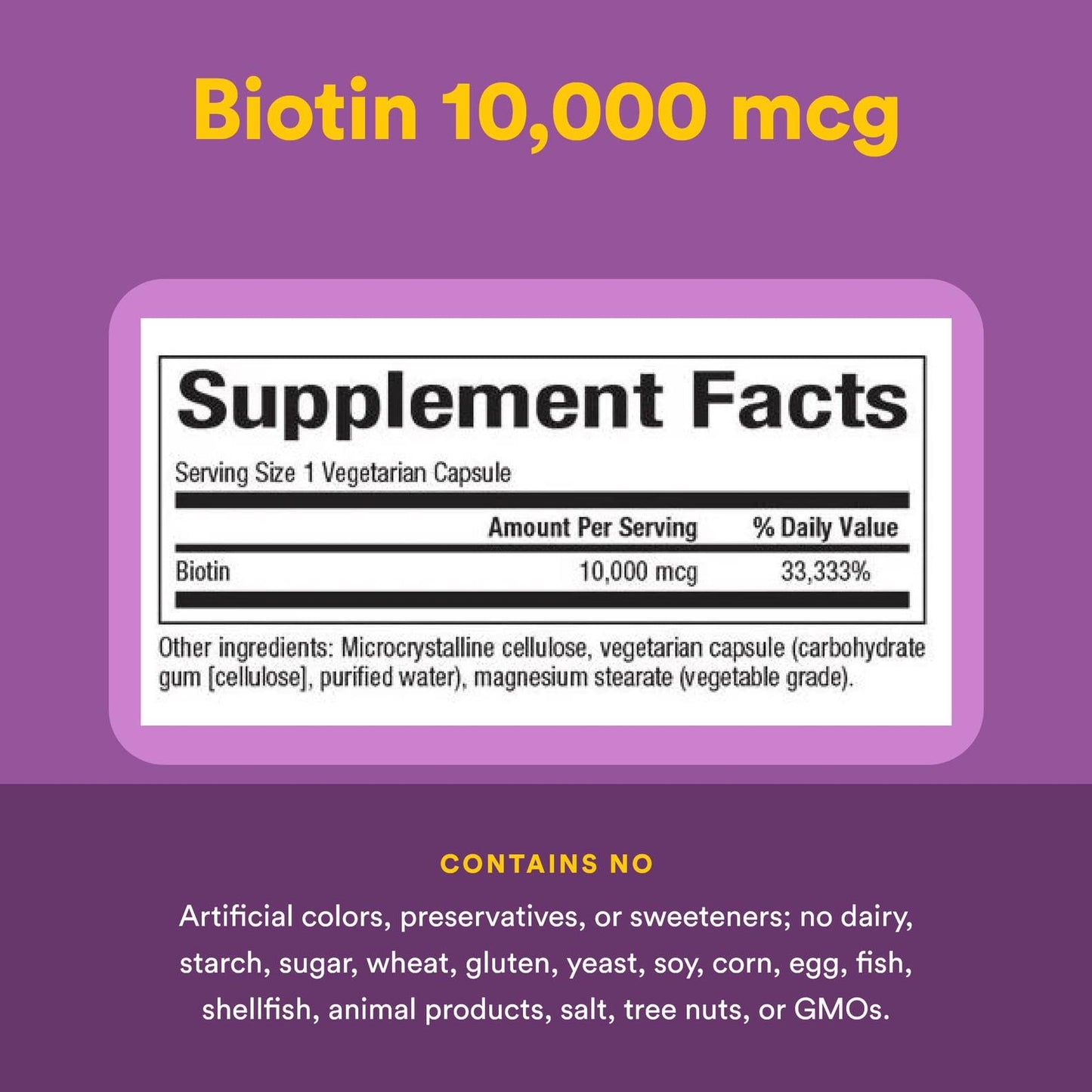 Natural Factors Biotin 10000Mcg, 60 CT