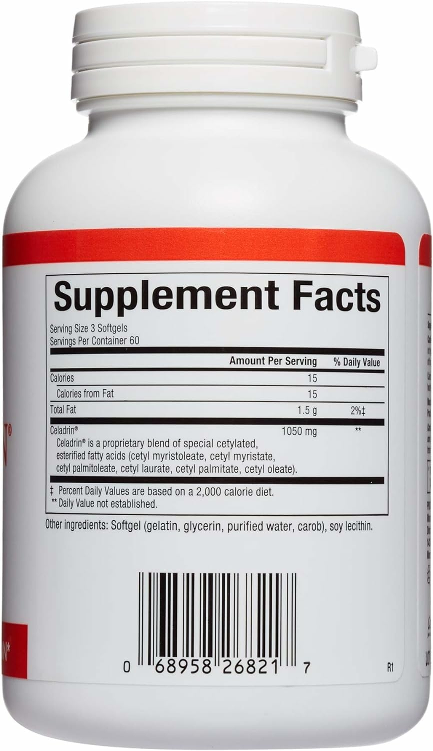 Natural Factors Celadrin Joint Health – Supports Flexibility, Mobility & Joint Function (180 Softgels)
