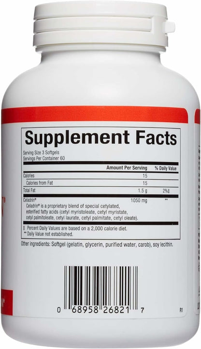 Natural Factors Celadrin Joint Health – Supports Flexibility, Mobility & Joint Function (180 Softgels)
