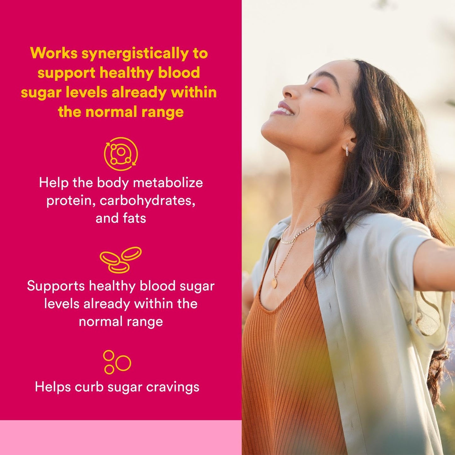 Natural Factors Chromium & Vanadium 125 mcg – Supports Healthy Metabolism – 90 Caps
