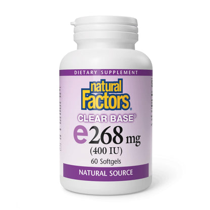 Natural Factors Vitamin E 400 IU Softgels – Antioxidant & Cardiovascular Support