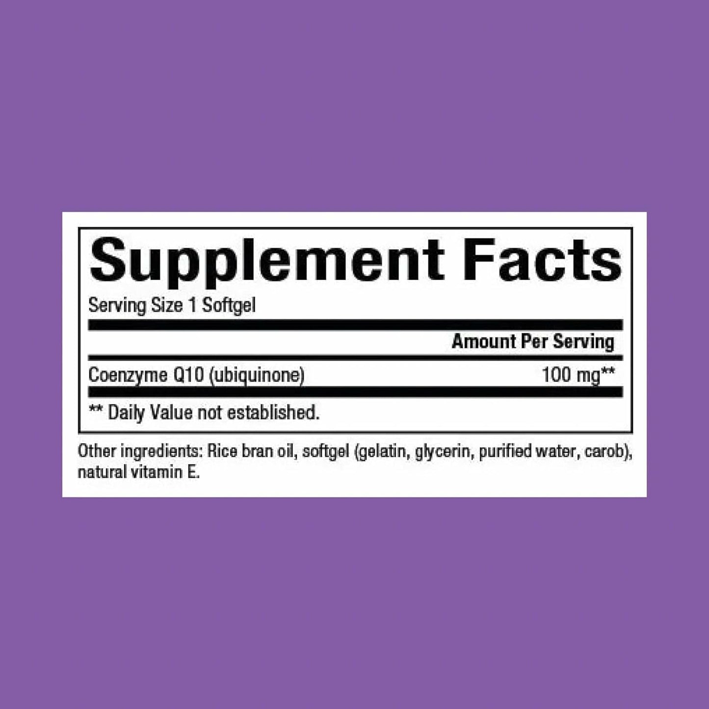 Natural Factors Coenzyme Q10 100 mg – 120 Softgels | Antioxidant & Energy Support