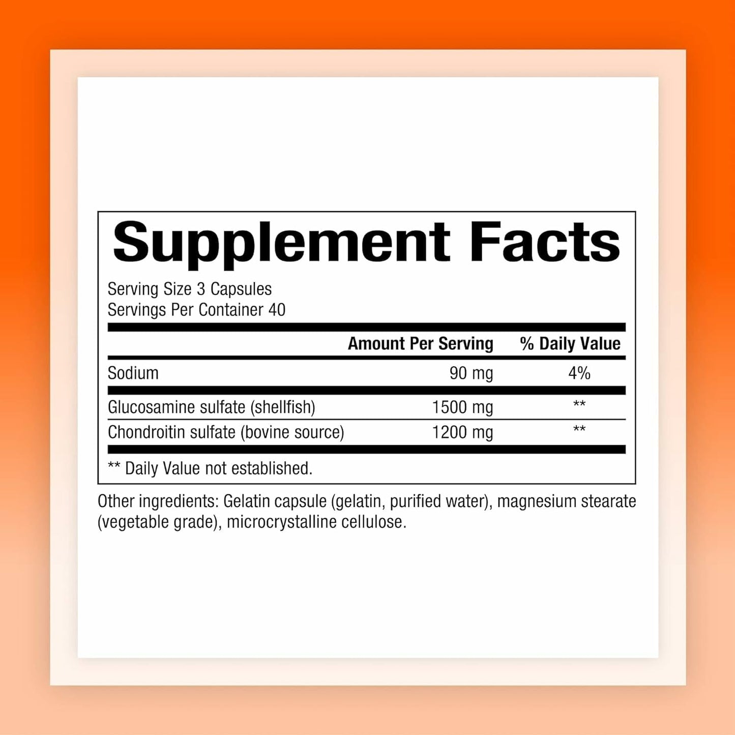 Natural Factors, Glucosamine & Chondroitin, Supports Healthy Joints and Connective Tissue, 120 Capsules