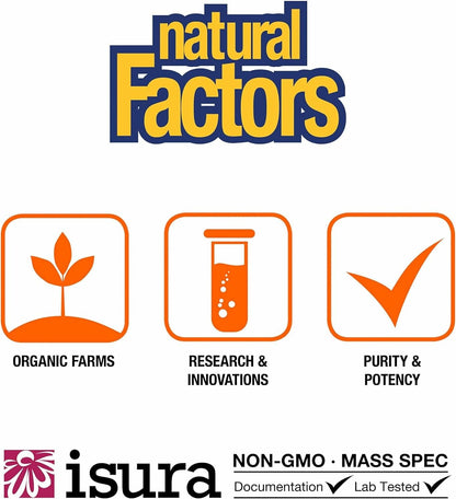 Natural Factors, Glucosamine & Chondroitin, Supports Healthy Joints and Connective Tissue, 120 Capsules