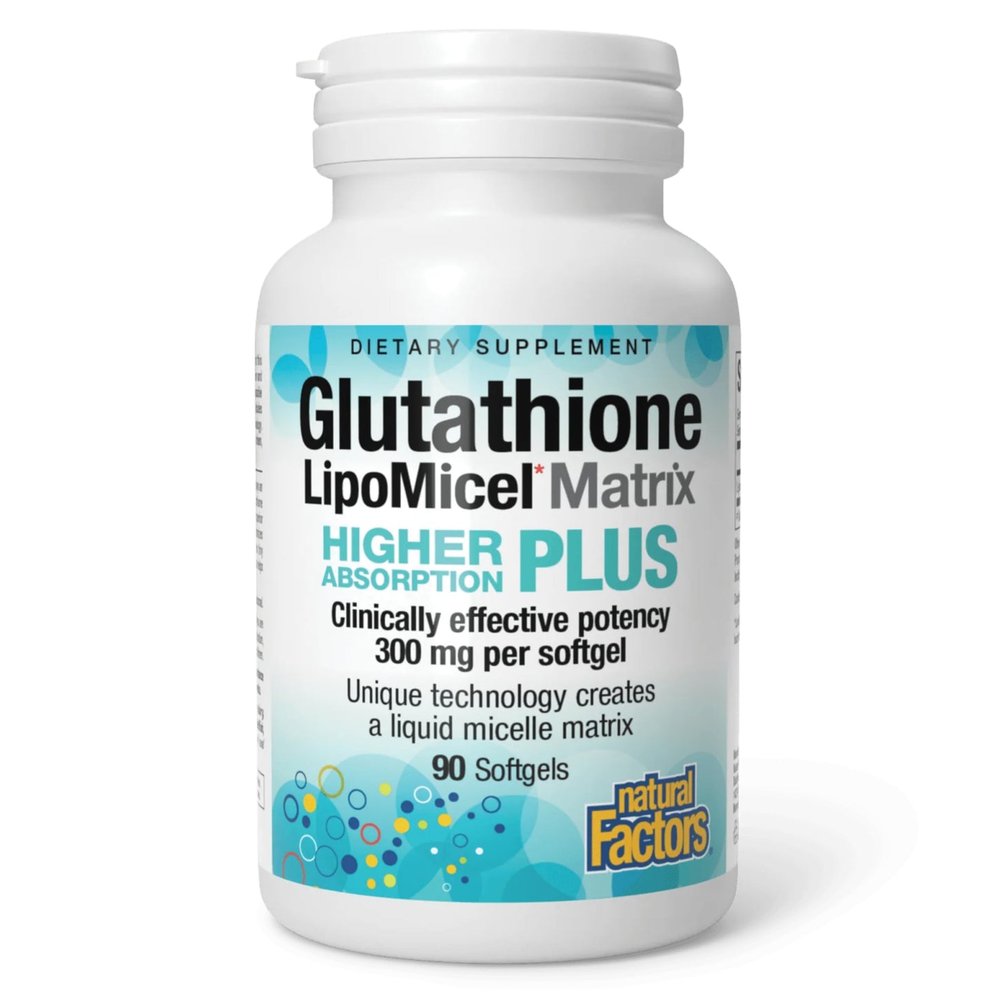 Natural Factors Glutathione LipoMicel Matrix 300 mg – 90 Softgels