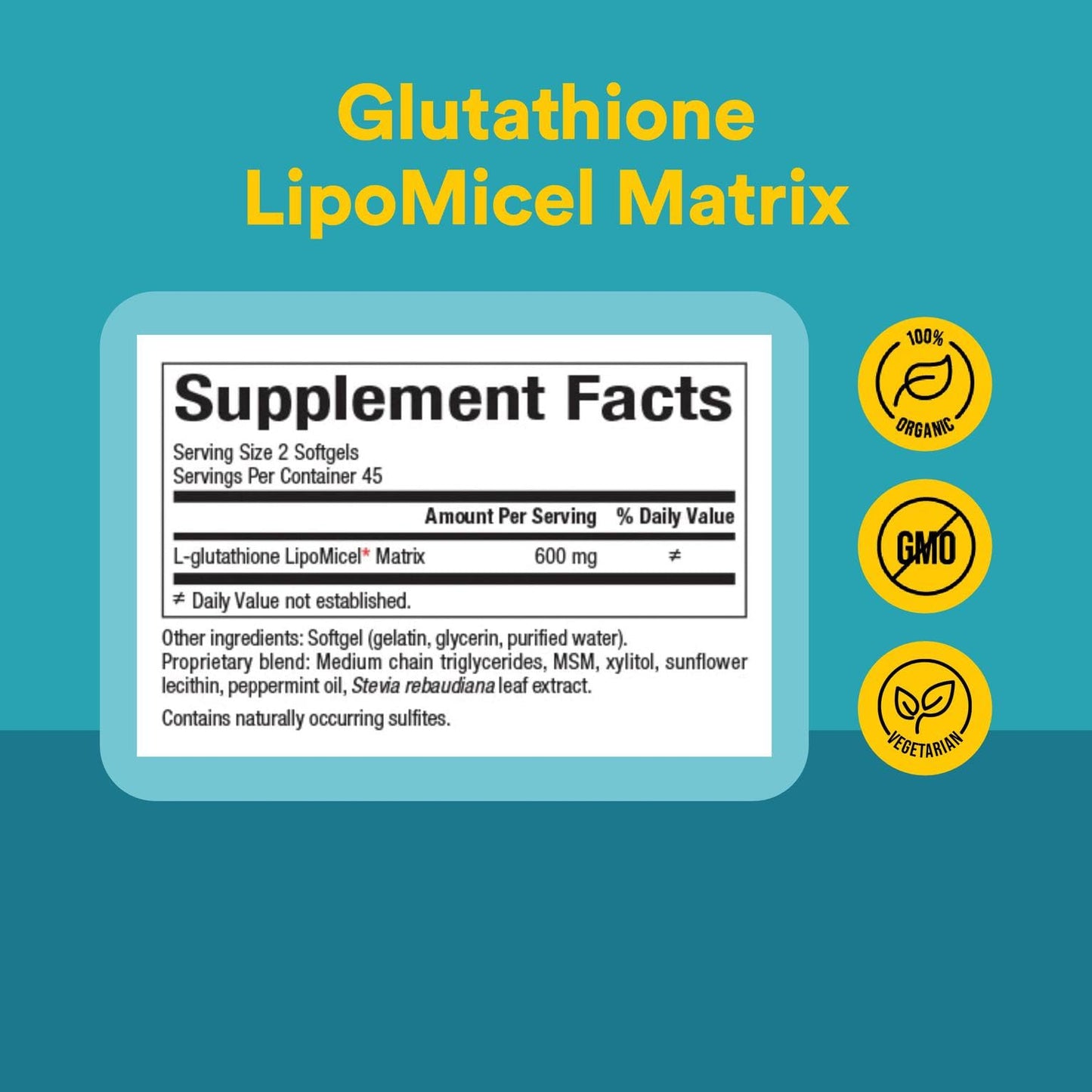 Natural Factors Glutathione LipoMicel Matrix 300 mg – 90 Softgels