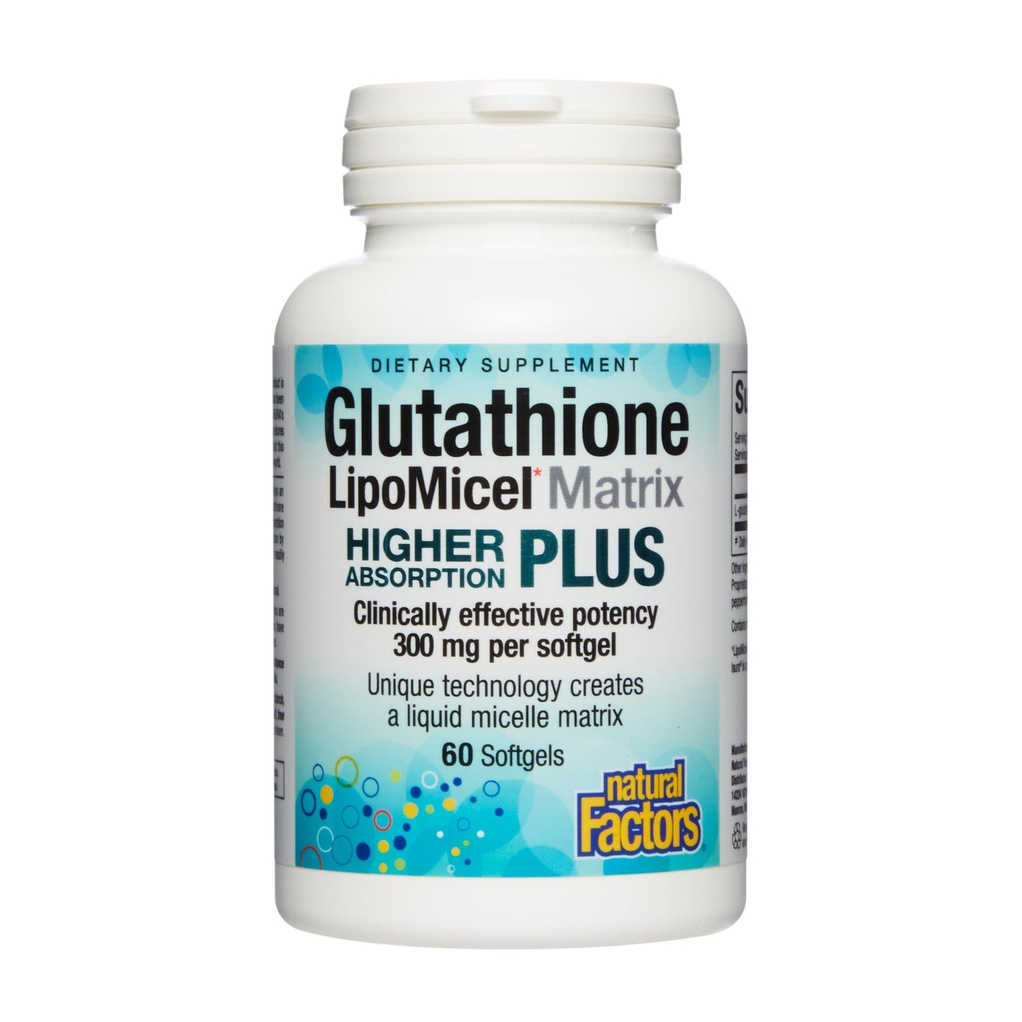 Natural Factors Glutathione LipoMicel Matrix 300 mg | Higher Absorption