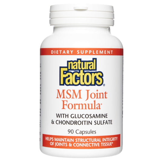 Natural Factors Joint MSM Formula – Supports Joints, Muscles & Cartilage (90 Capsules) BritishVita | Premium UK Vitamins & Wellness Supplements