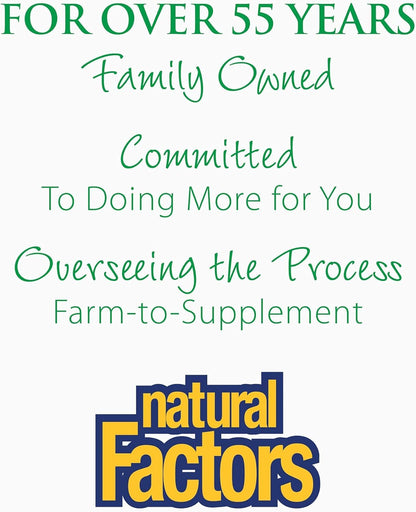 Natural Factors Lactase Enzyme - Digestive Aid for Lactose Intolerance (60 Capsules)