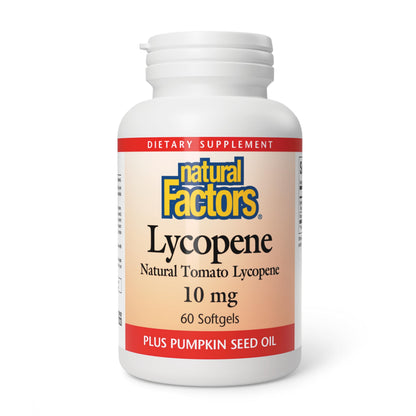 Natural Factors Lycopene 10 mg Softgels – Antioxidant Support (60 Softgels)