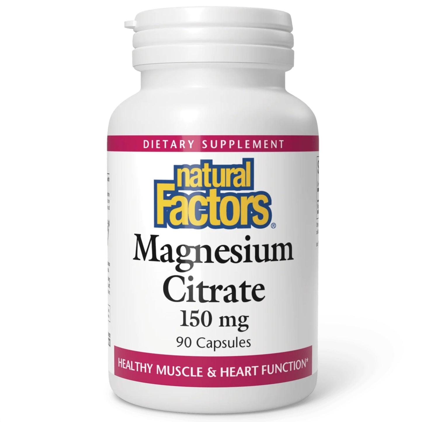 Natural Factors Magnesium Citrate 150 mg | 90 Capsules