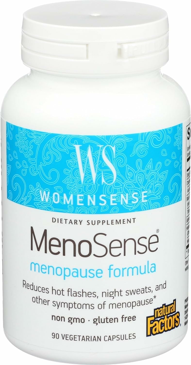 Natural Factors MenoSense Veg-Capsules, 90 Count – Menopause Support