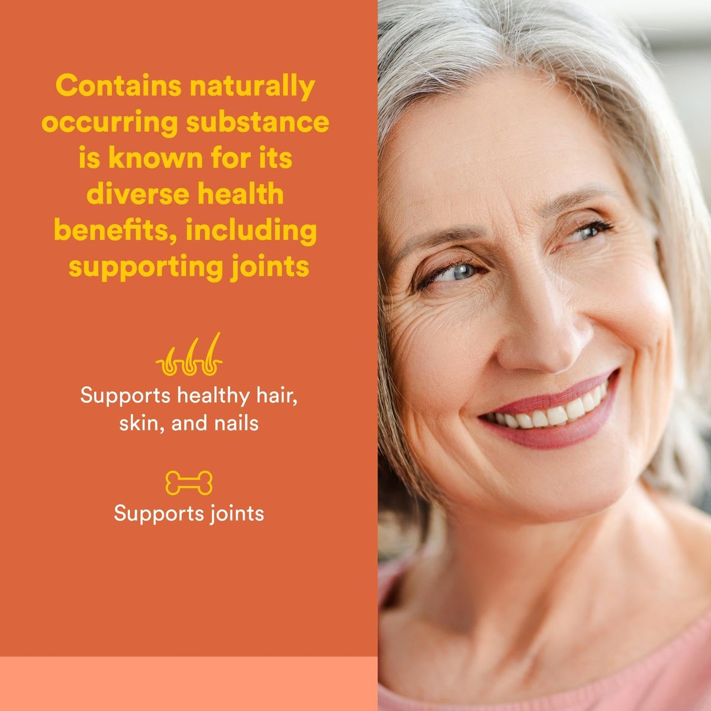 MSM 1000 mg - Natural Factors | Supports Joints, Hair, Skin & Nails | 90 Capsules