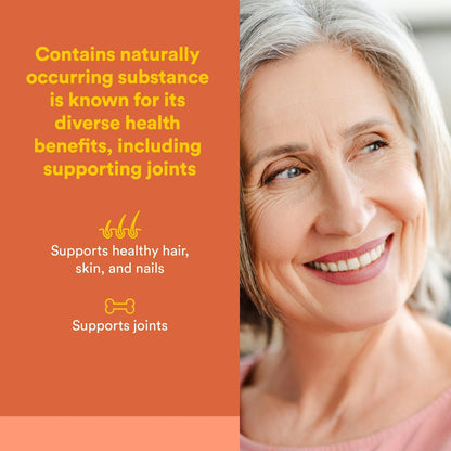 MSM 1000 mg - Natural Factors | Supports Joints, Hair, Skin & Nails | 90 Capsules