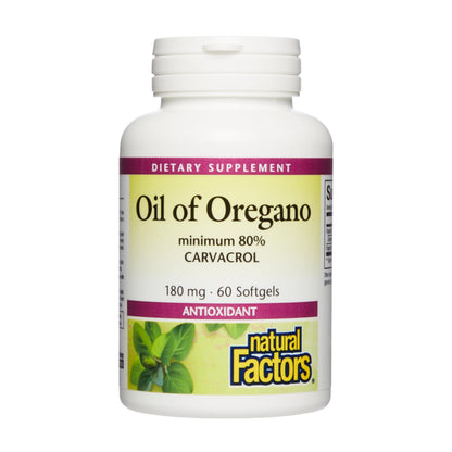 Natural Factors Oil of Oregano - Immune Support, Olive Oil & Vitamin E