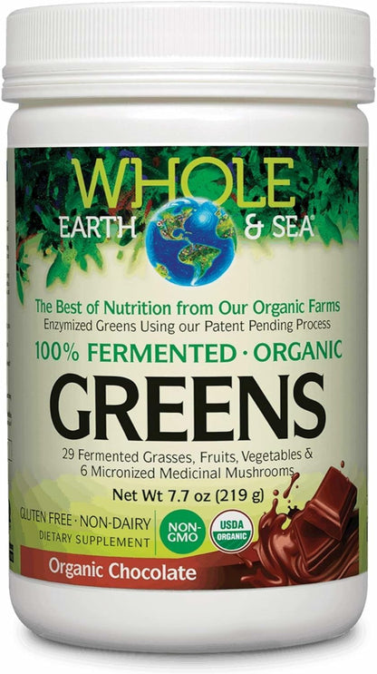 Natural Factors Organic Greens - Antioxidant Support & Immune Health - Green Drink Mix (Unflavored, 7.7 oz)