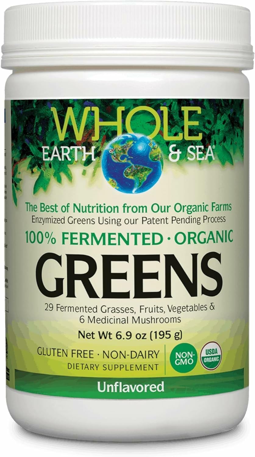 Natural Factors Organic Greens - Antioxidant Support for Immune Health | Green Drink Mix 6.9 oz