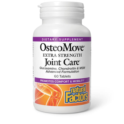 Natural Factors OsteoMove Joint Care Extra Strength - Non-GMO, 60 Tablets