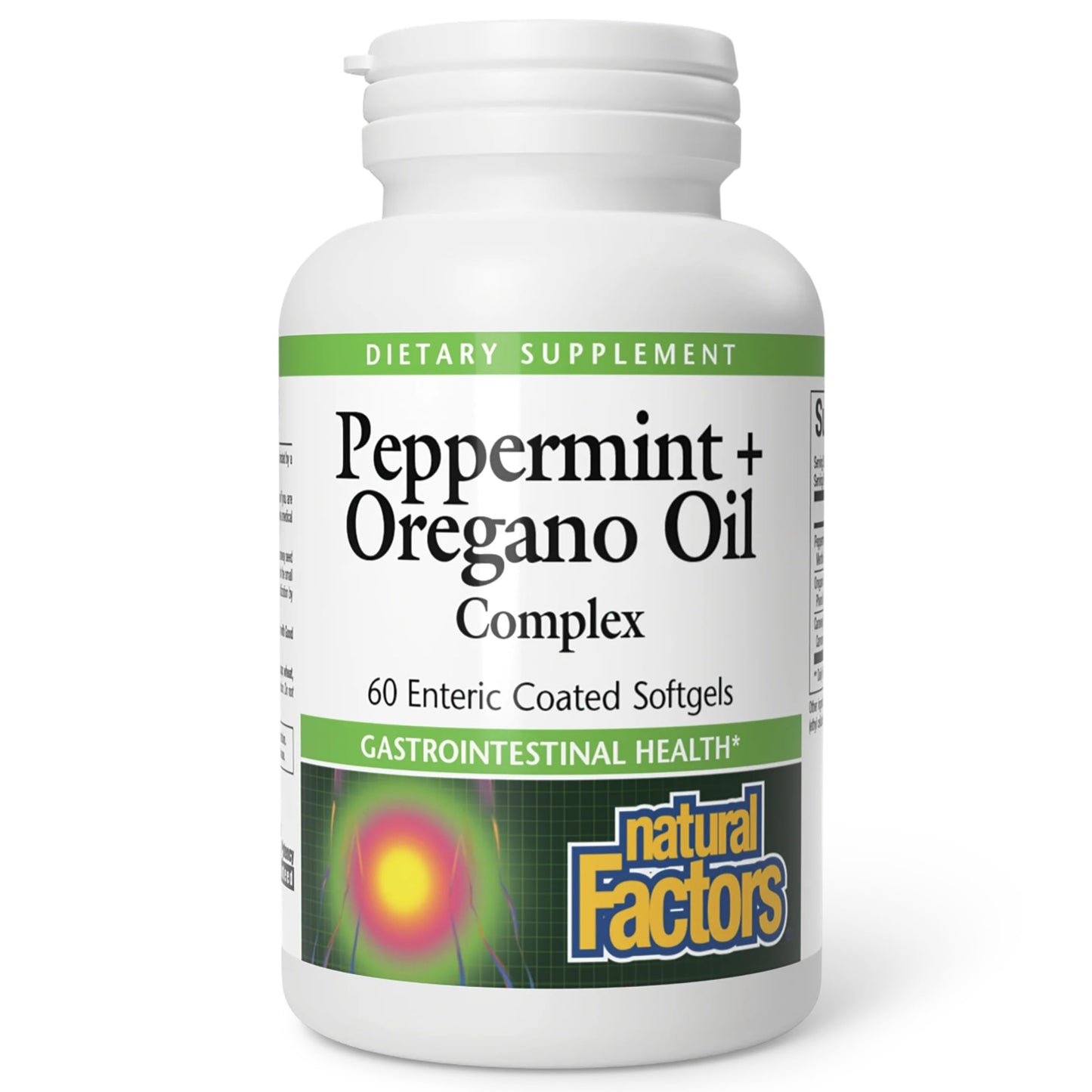 Natural Factors Peppermint & Oregano Oil Complex Digestive Aid – 60 Softgels