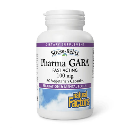 Natural Factors Pharma GABA – Sleep Support, Calm Focus, 60 Chewable Tablets