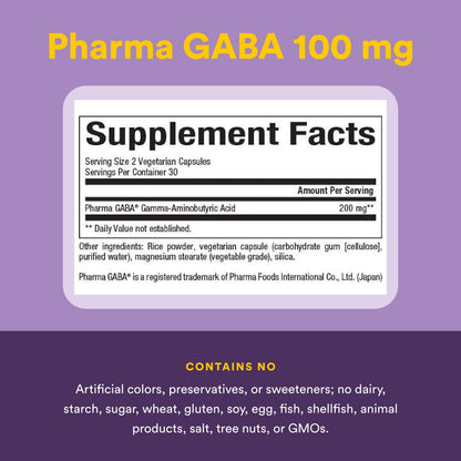 Natural Factors Pharma GABA – Sleep Support, Calm Focus, 60 Chewable Tablets