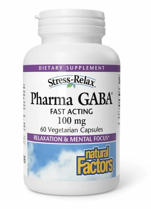 Natural Factors Pharma GABA – Sleep Support, Calm Focus, 60 Chewable Tablets