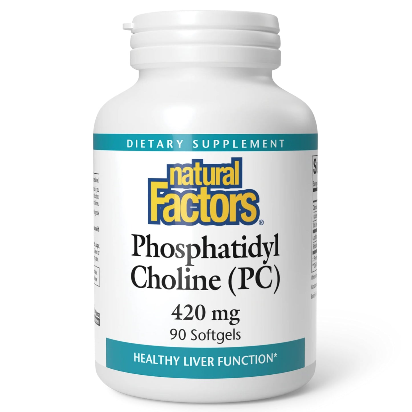 Natural Factors Phosphatidylcholine PC 420mg - Liver Support - 90 Soft Gels