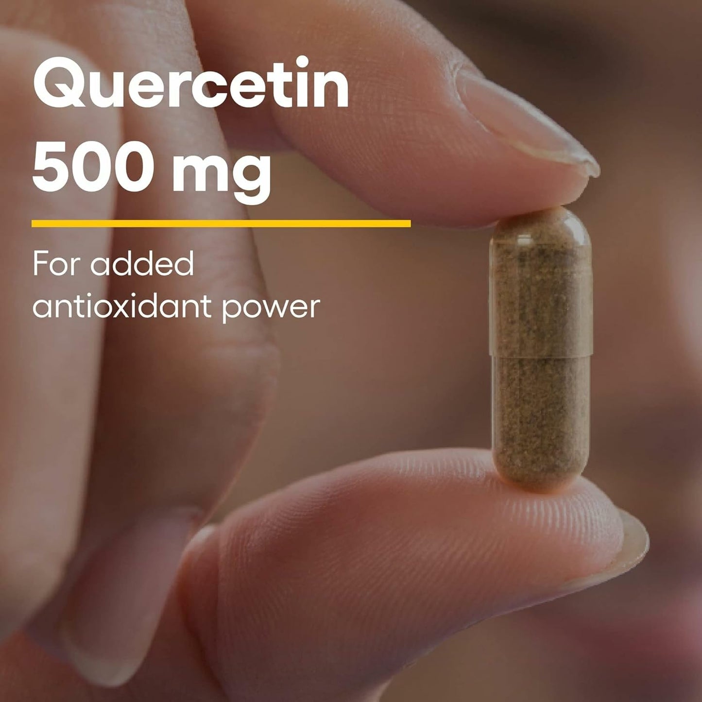 Natural Factors Quercetin - Antioxidant Support Supplement for Respiratory & Lung Health Support - Quercetin Supplement Aids Your Body's Health & Function - 60 Vegetarian Capsules (60 Servings)