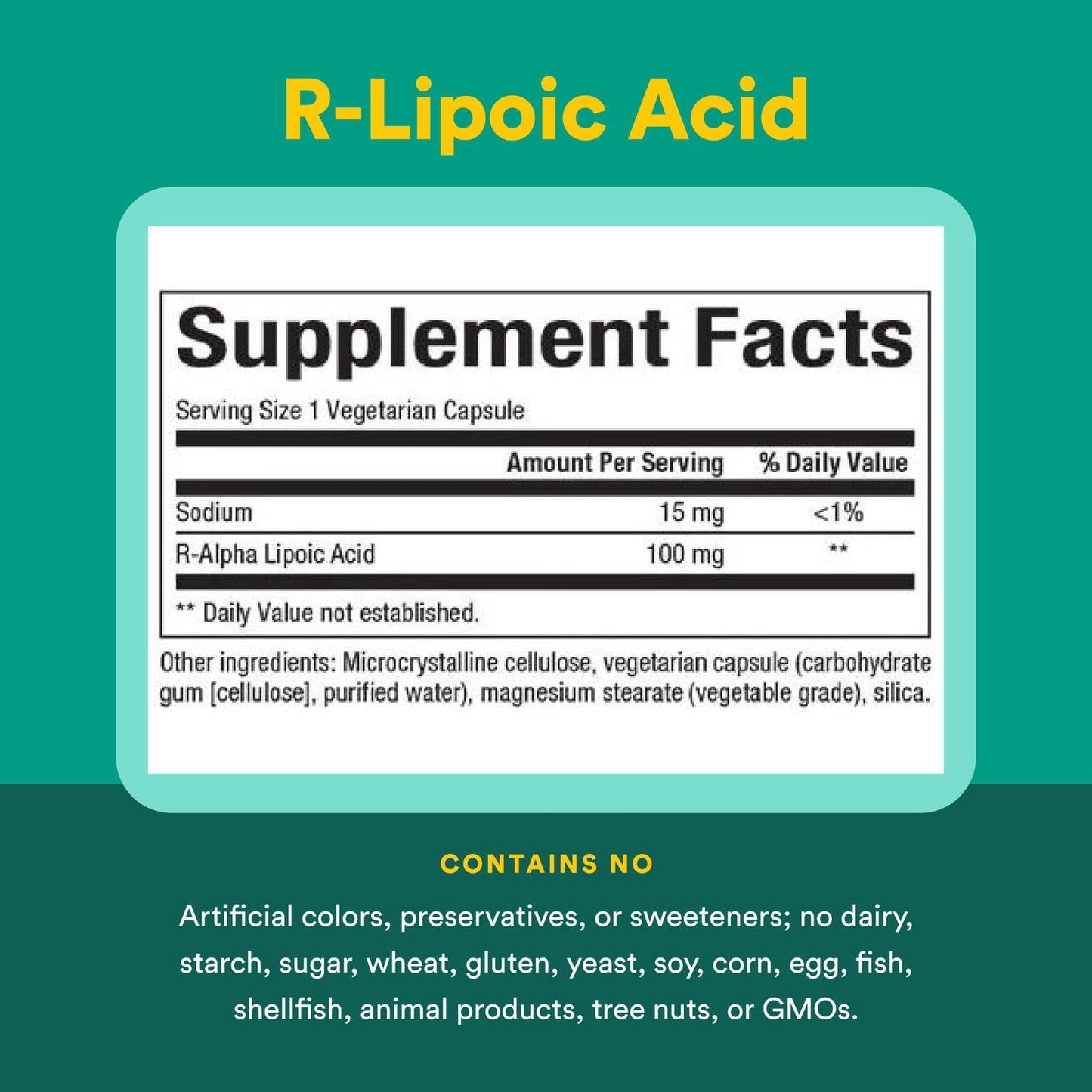 Natural Factors R-Lipoic Acid – Antioxidant Support, 60 Capsules