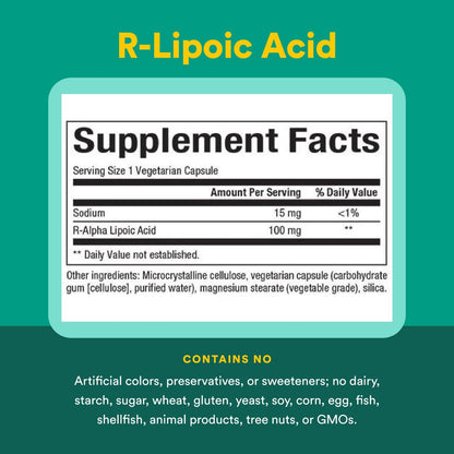 Natural Factors R-Lipoic Acid – Antioxidant Support, 60 Capsules