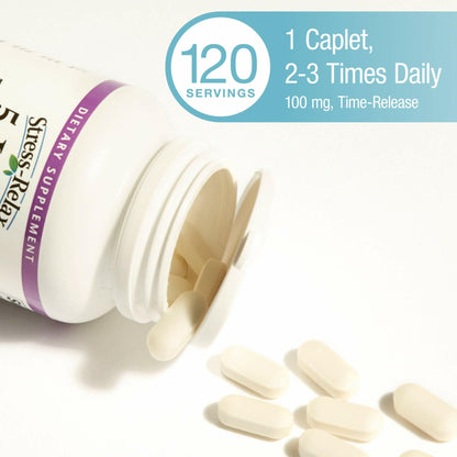 Natural Factors Stress-Relax 5-HTP 100 mg – Pharmaceutical-Grade, Sleep & Emotional Well-Being, 120 Count