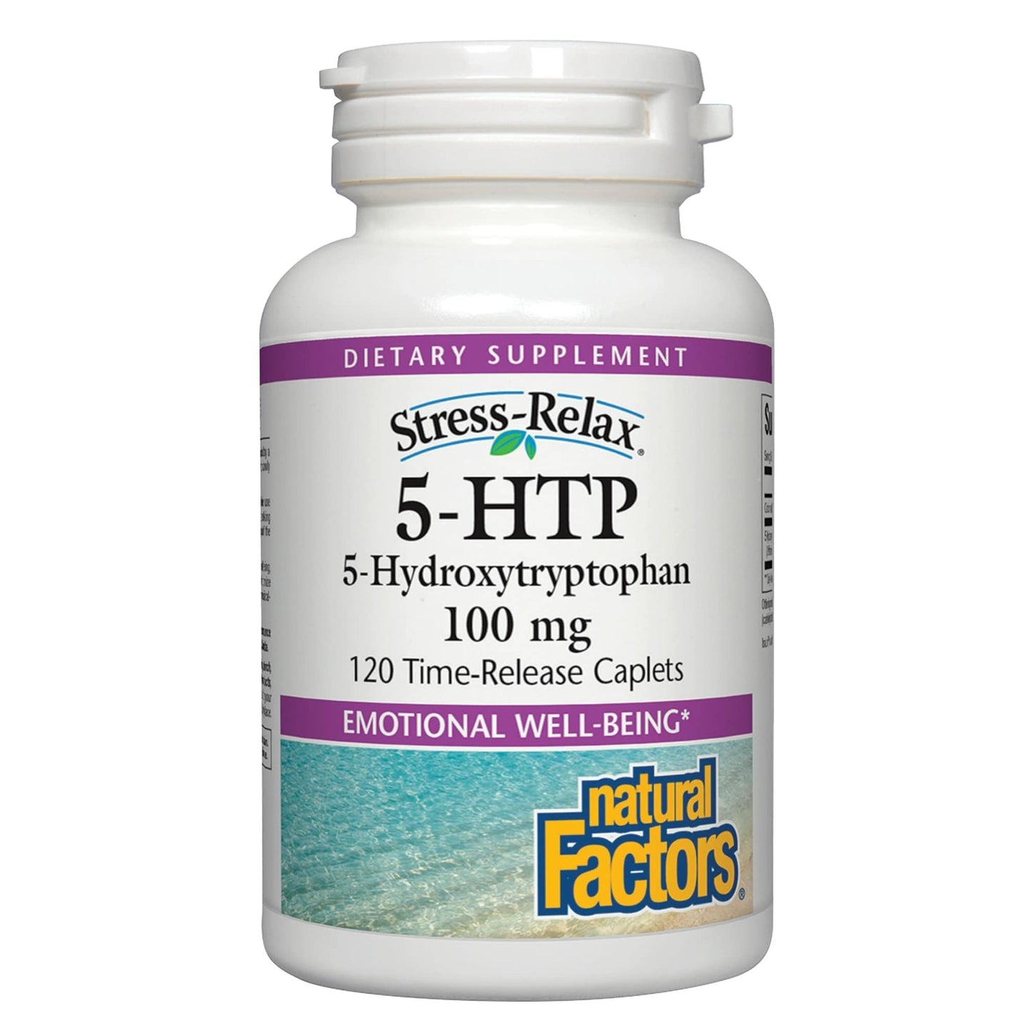 Natural Factors Stress-Relax 5-HTP 100 mg – Pharmaceutical-Grade, Sleep & Emotional Well-Being, 120 Count