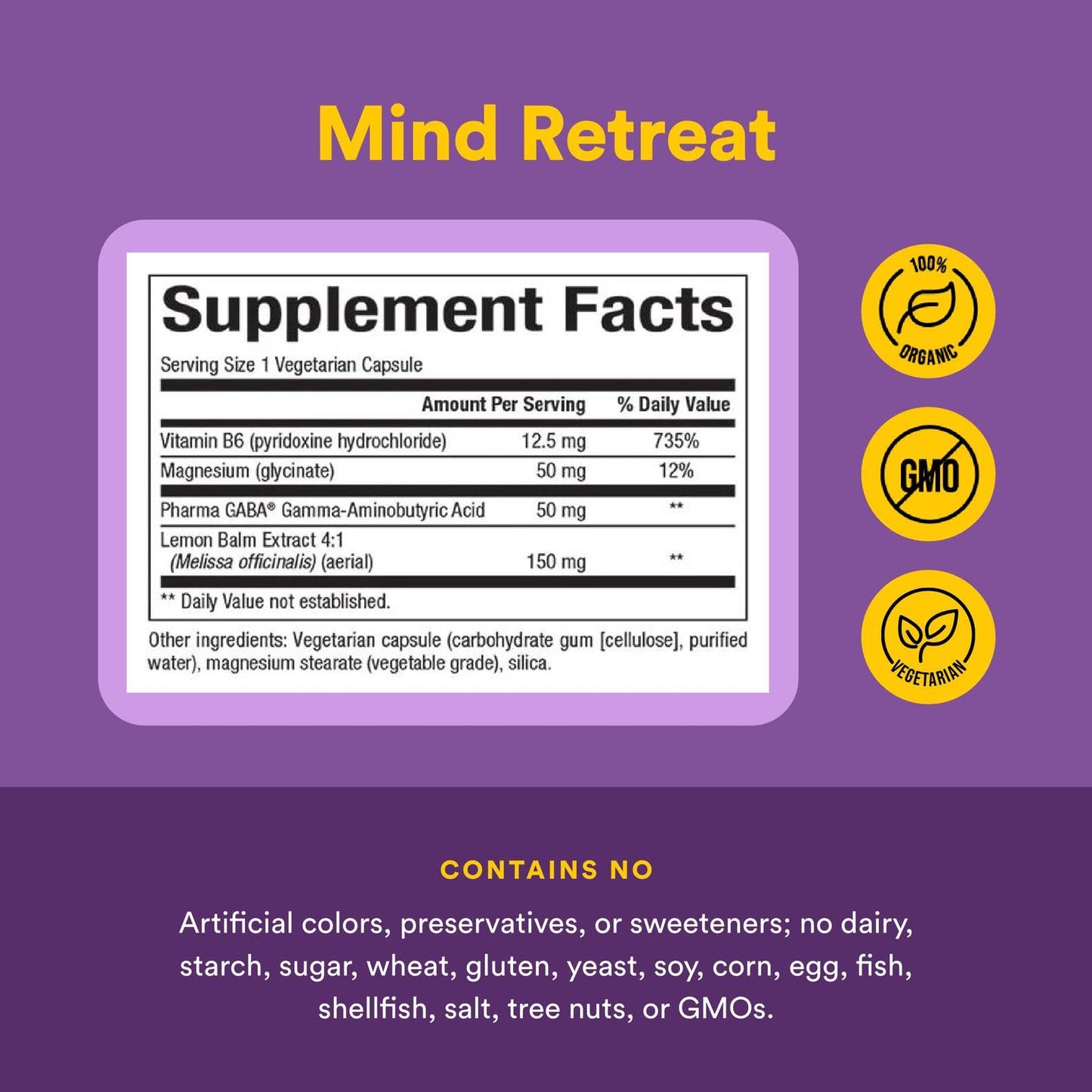 Natural Factors Stress-Relax Mind Retreat – 60 Vegetarian Capsules