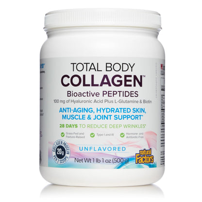 Natural Factors Total Body Collagen – Hair & Skin Support (500 g)