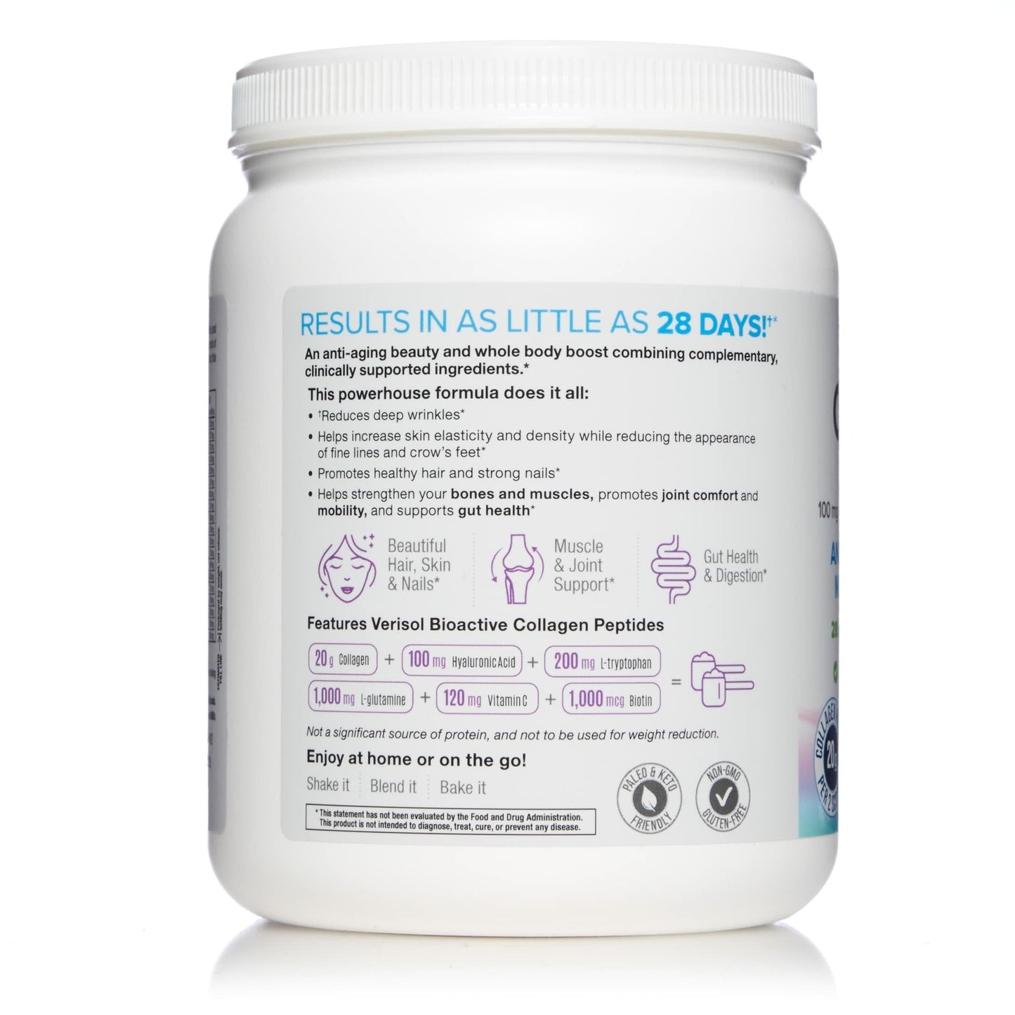 Natural Factors Total Body Collagen – Hair & Skin Support (500 g)