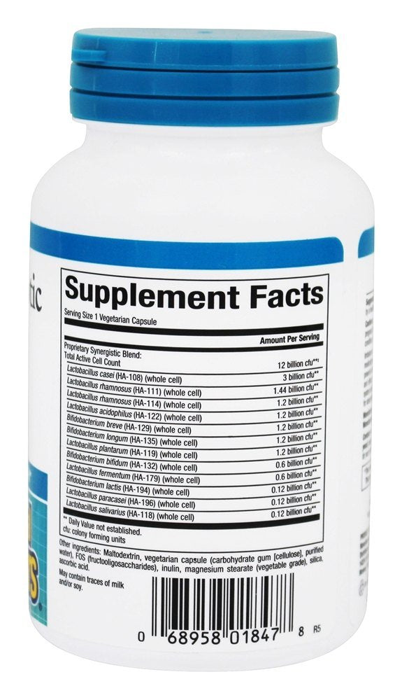 Natural Factors Ultimate Probiotic 12/12 Formula – Digestive Health & Immune Support | 60 Vegetarian Capsules