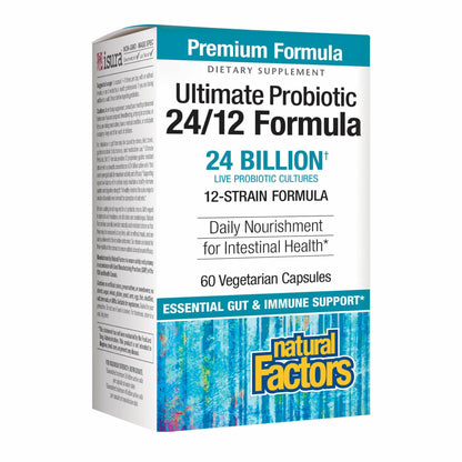 Natural Factors Ultimate Probiotic 24/12 Formula – 60 Vegetarian Caps