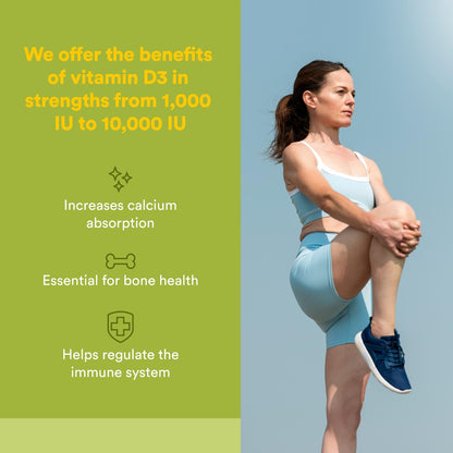 Natural Factors Vegan Vitamin D3 2000 IU – Bone & Immune Health – 90 Capsules